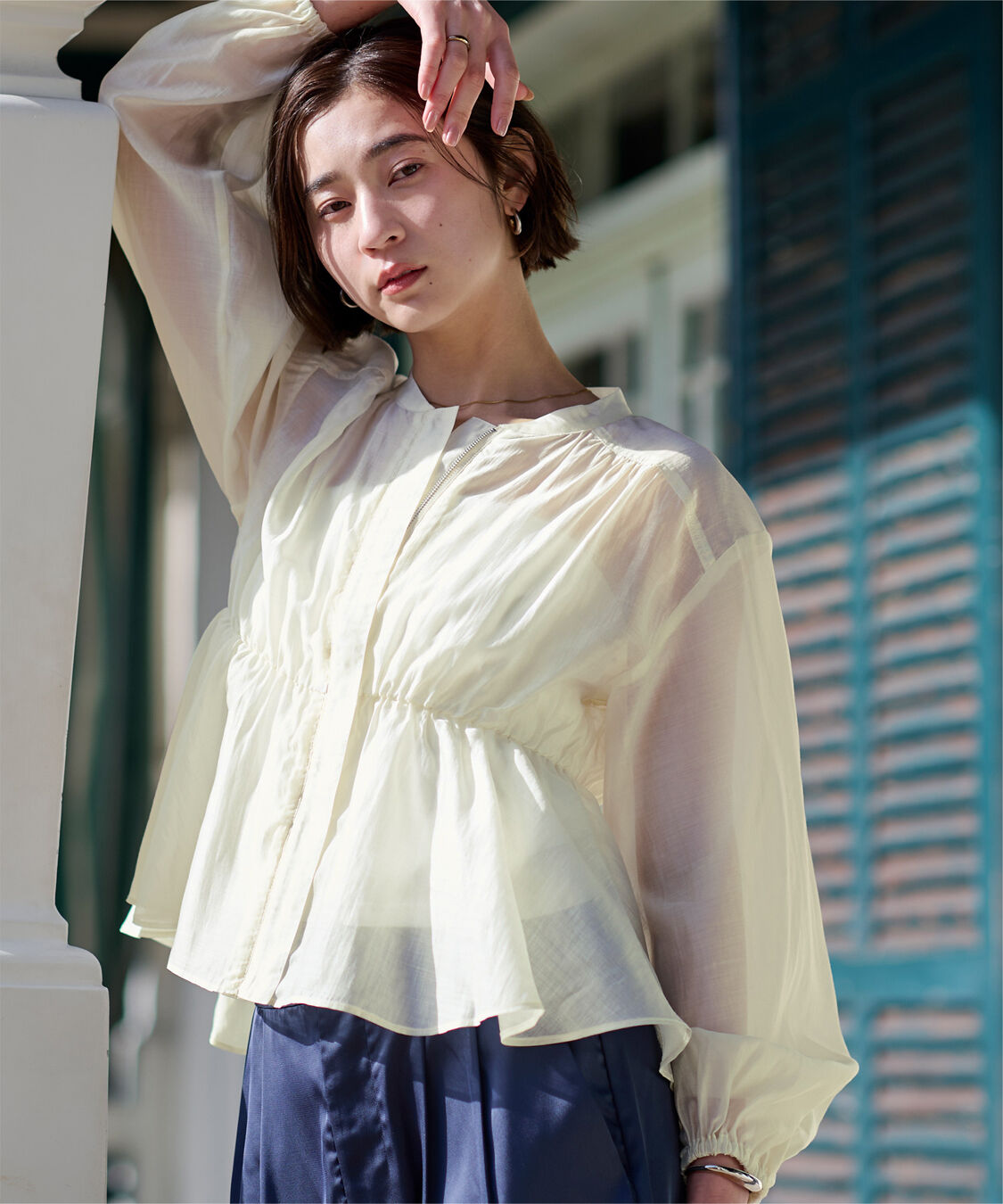 ur's「ウエストドロストシアーブルゾン」|ブルゾン・スタジャン|