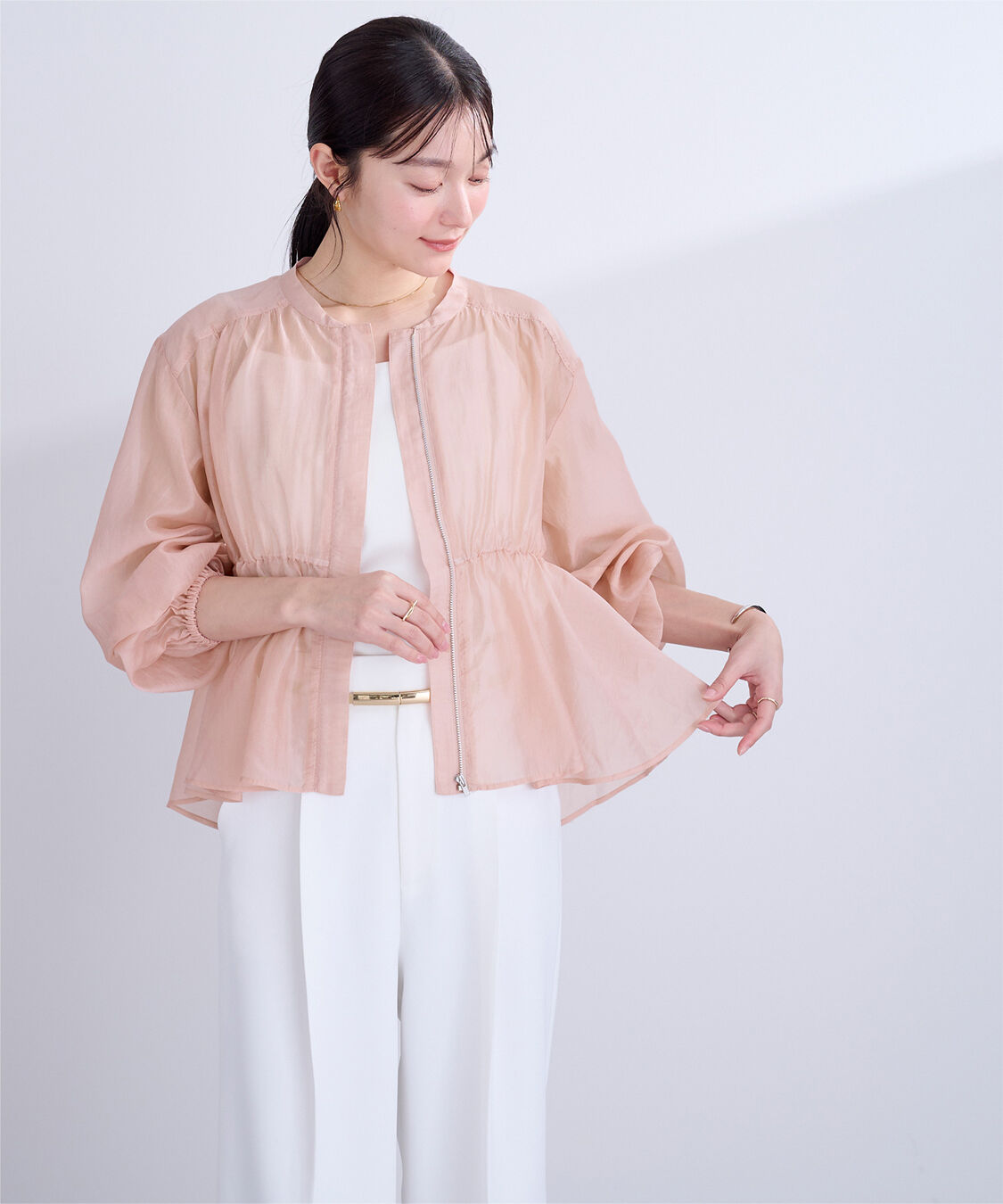 ur's「ウエストドロストシアーブルゾン」|ブルゾン・スタジャン|