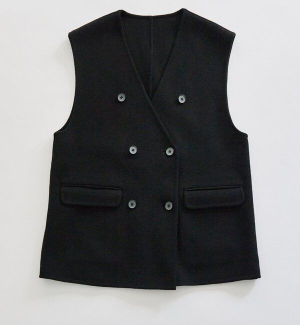  「ハンドメイド風ウール混ジレベスト」|ダウンベスト・ベスト|
