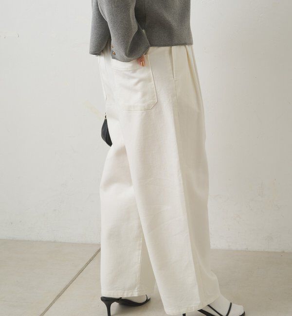  「リヨセル混デニムツータックイージーパンツ」|その他|