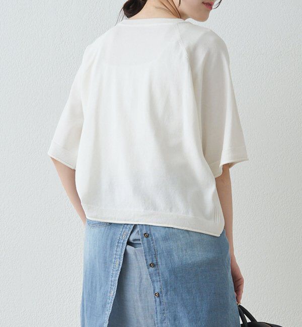  「アソートプリントハーフスリーブニット」|ニット・セーター|