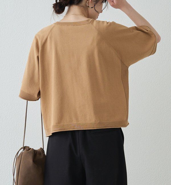  「アソートプリントハーフスリーブニット」|ニット・セーター|