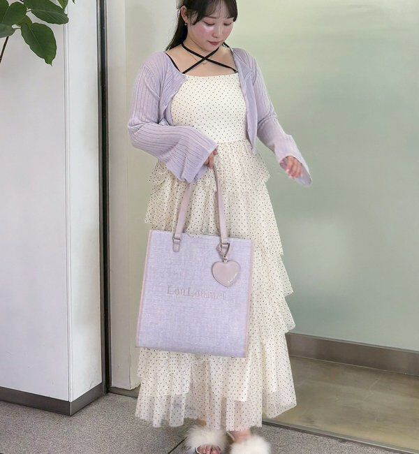  「【LouLoumei】ハートチャーム付きキャリーオントート/自立可能/推し活」|その他|