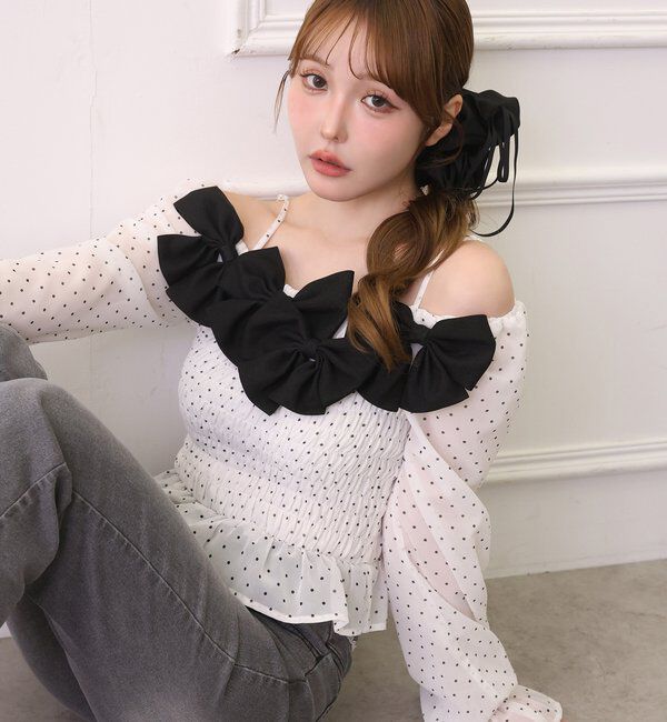  「【SMサイズ展開あり】ウエストレースフレアデニム」|その他|