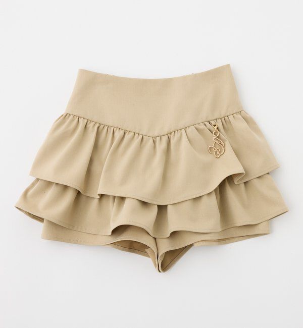  「チャーム付きティアードミニスカパン」|スカート|