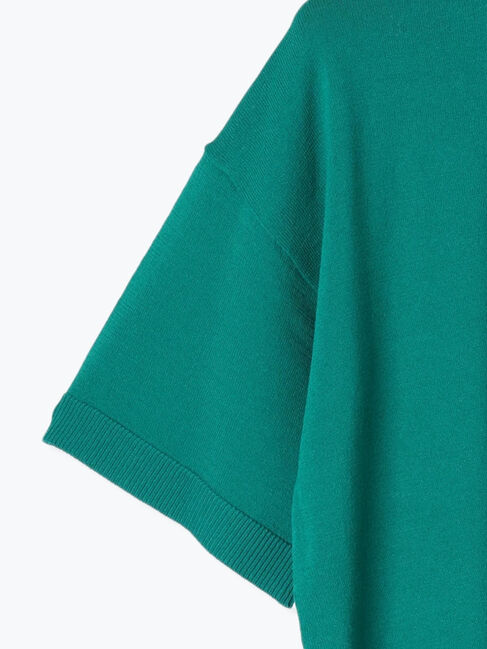 Lugnoncure「【接触冷感】無地/ボーダー半袖ニット」|ニット・セーター|