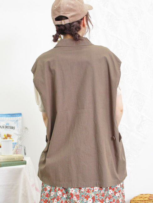 Samansa Mos2「ミリタリーベスト」|ダウンベスト・ベスト|