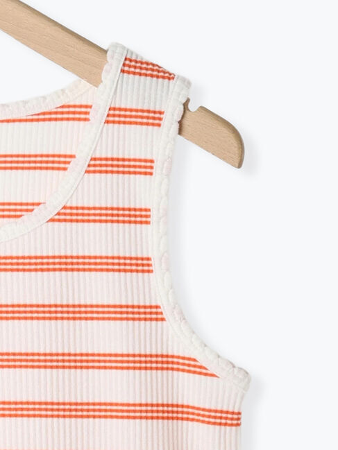 Samansa Mos2 blue「◎アソートリブタンク」|Tシャツ・カットソー|