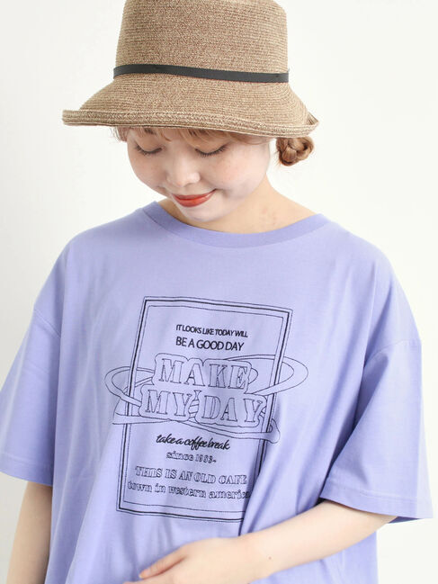 SM2「[接触冷感]刺繍ロゴアソートTシャツ」|Tシャツ・カットソー|パープル