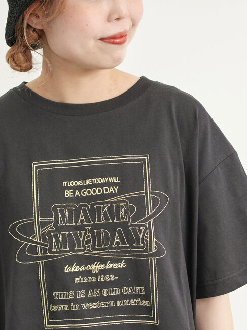 SM2「[接触冷感]刺繍ロゴアソートTシャツ」|Tシャツ・カットソー|ブラック