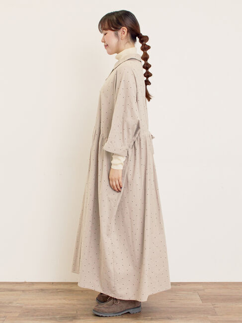 Samansa Mos2「【S/Mサイズ】ドルマンスリーブギャザーワンピース」|ワンピース|