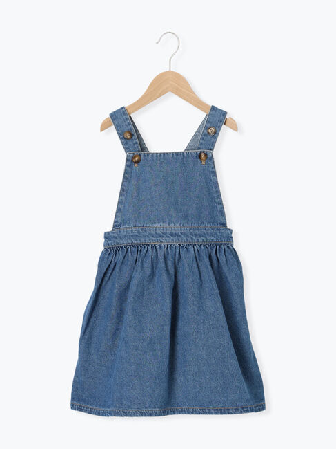 Samansa Mos2 Lagom「デニムジャンバースカート」|ワンピース|ブルー