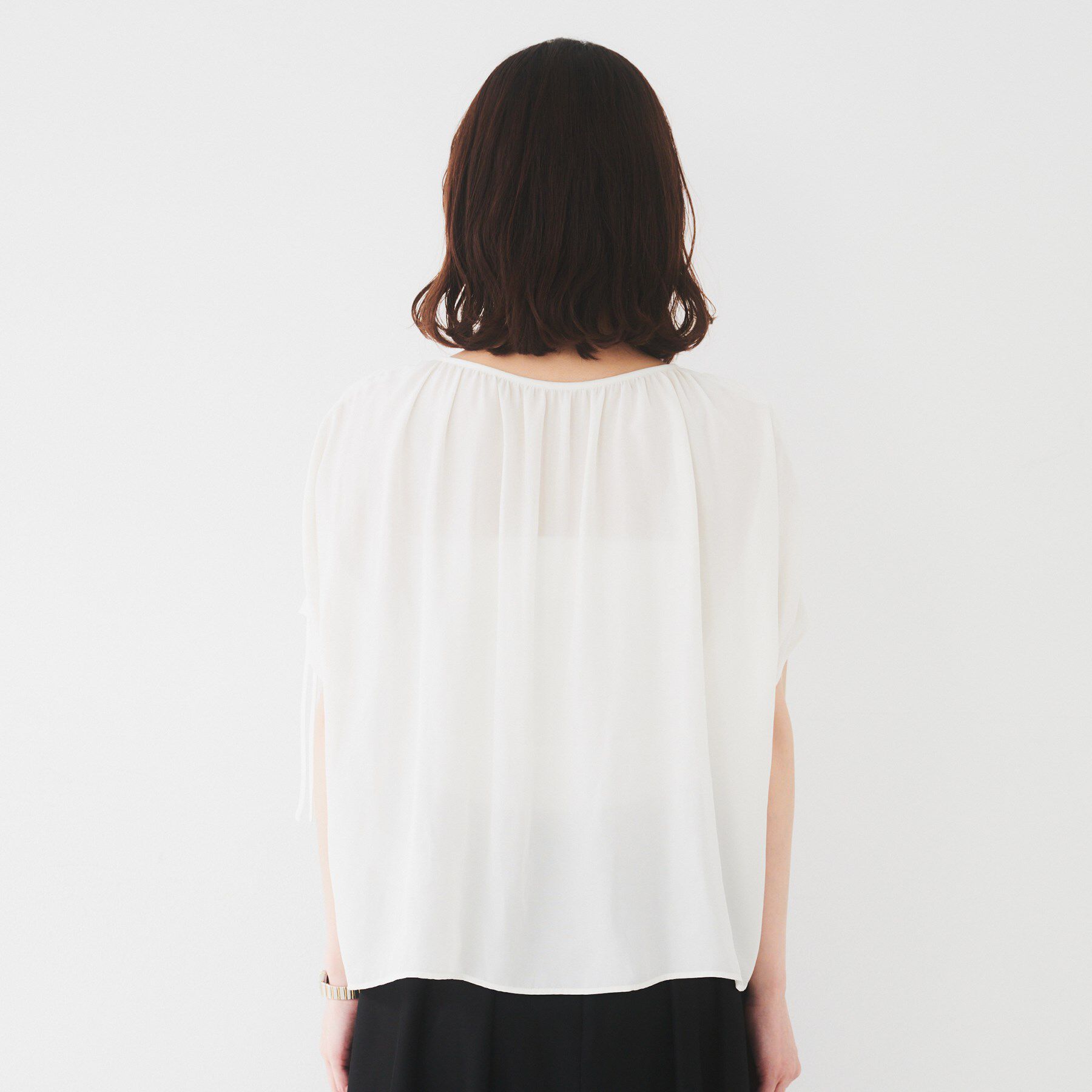 UNTITLED「【シアー/2WAY】肩ドロストドルマンブラウス」|シャツ・ブラウス|