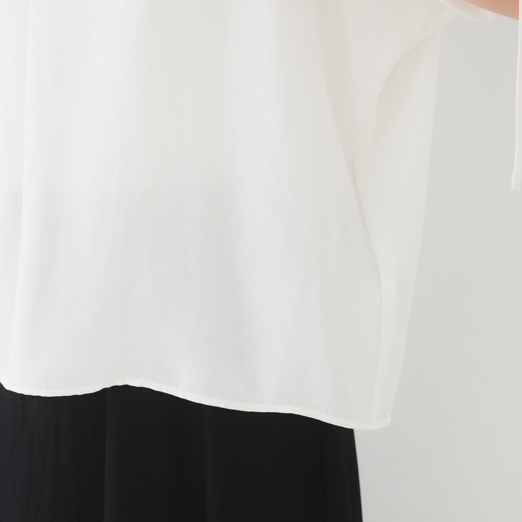 UNTITLED「【シアー/2WAY】肩ドロストドルマンブラウス」|シャツ・ブラウス|