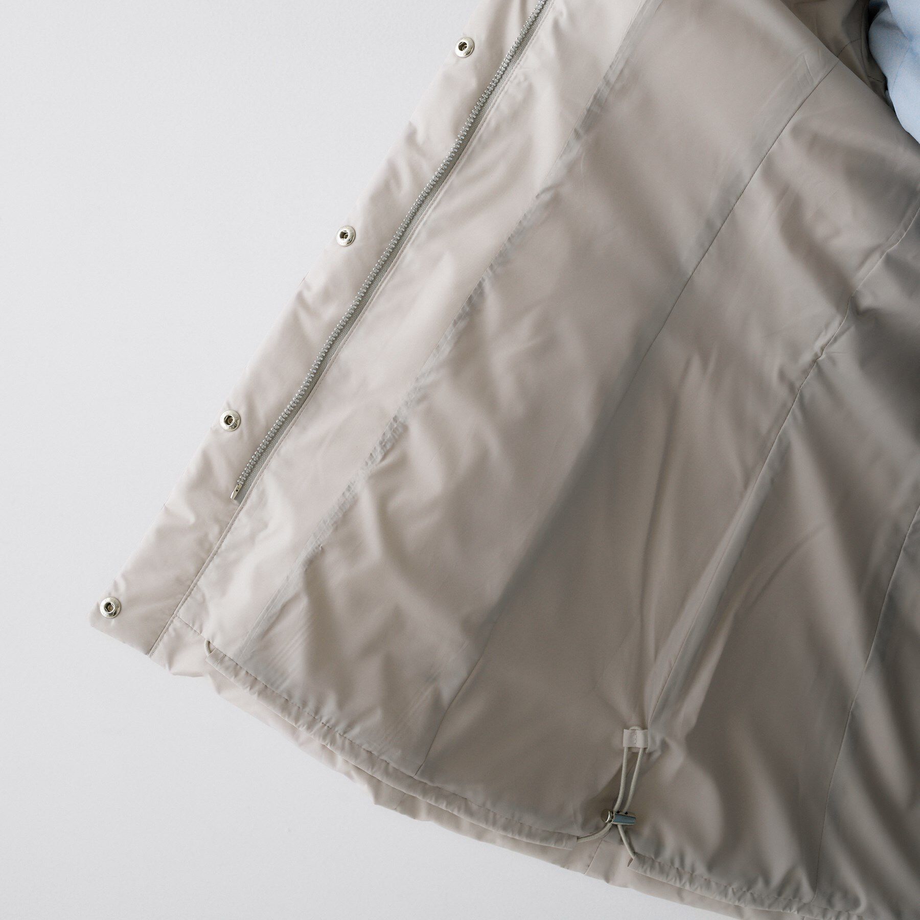 UNTITLED「【はっ水機能/フード取り外し可】ミディダウンコート」|ダウン|