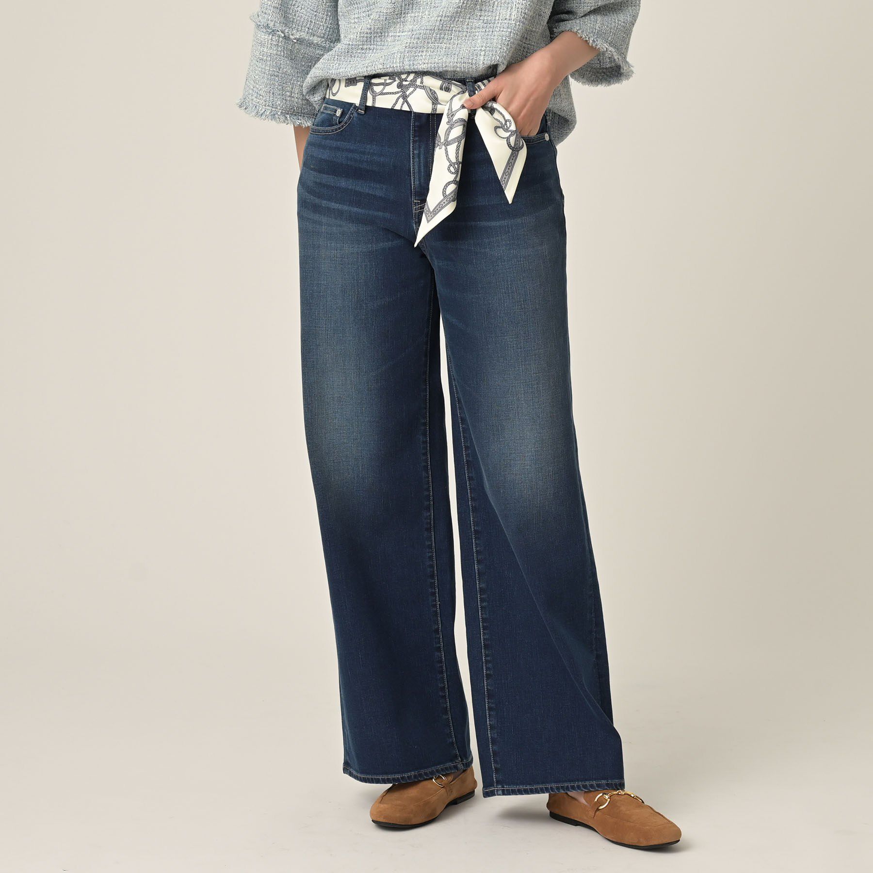 UNTITLED「【新作デニム/快適に美シルエット見せ】MAKE&times;DENIM WIDE」|デニム|
