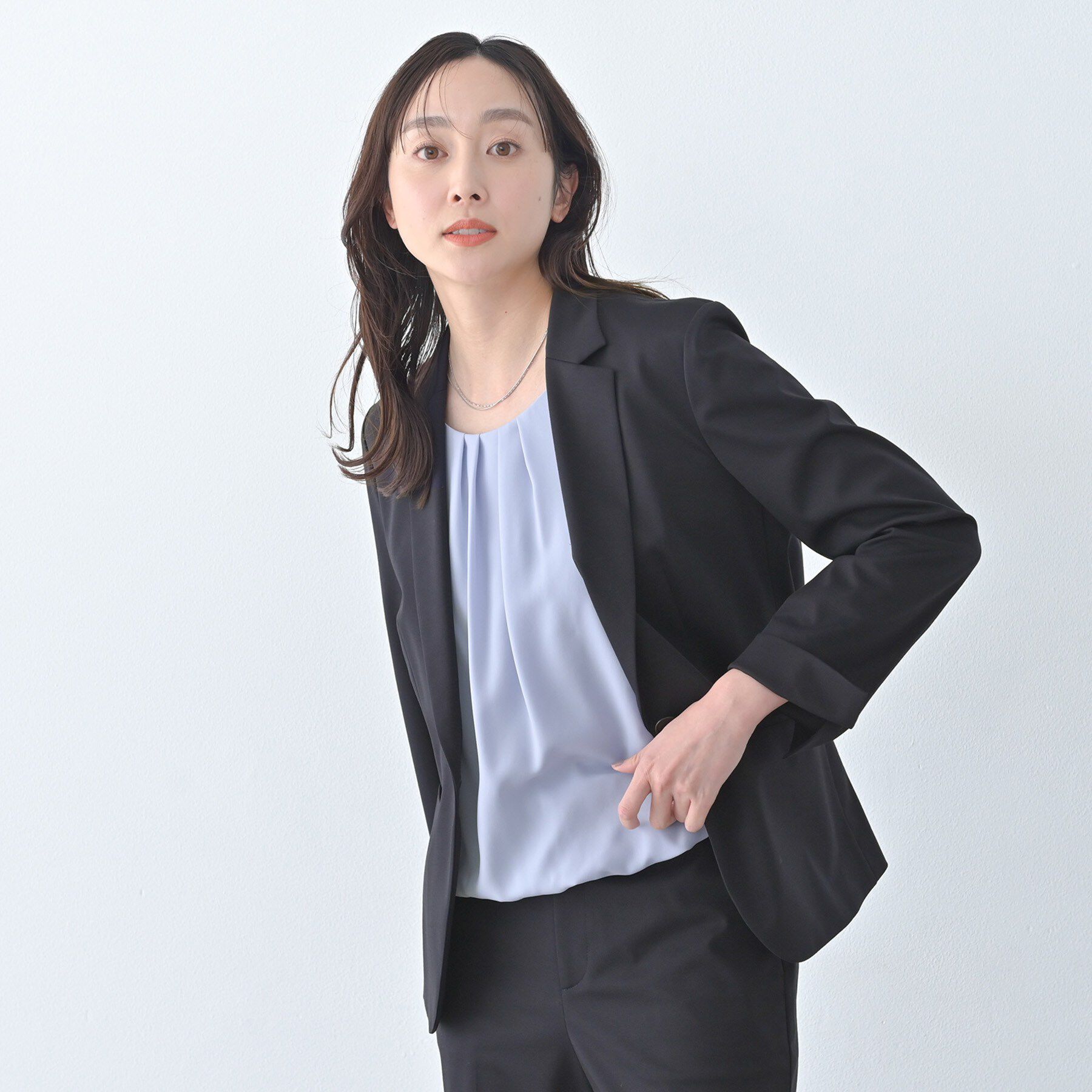 UNTITLED「【洗える/仕事着/スーツ】ジャージテーラードジャケット」|テーラードジャケット|