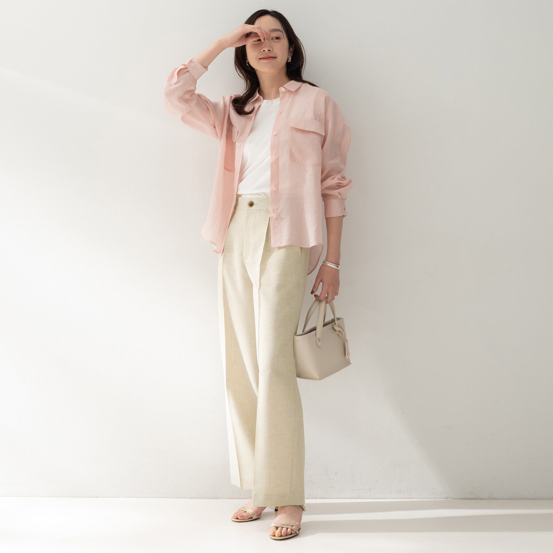 UNTITLED「【セットアップ可/UVカット/接触令感/遮熱/通気性】スラブワイドパンツ」|その他|