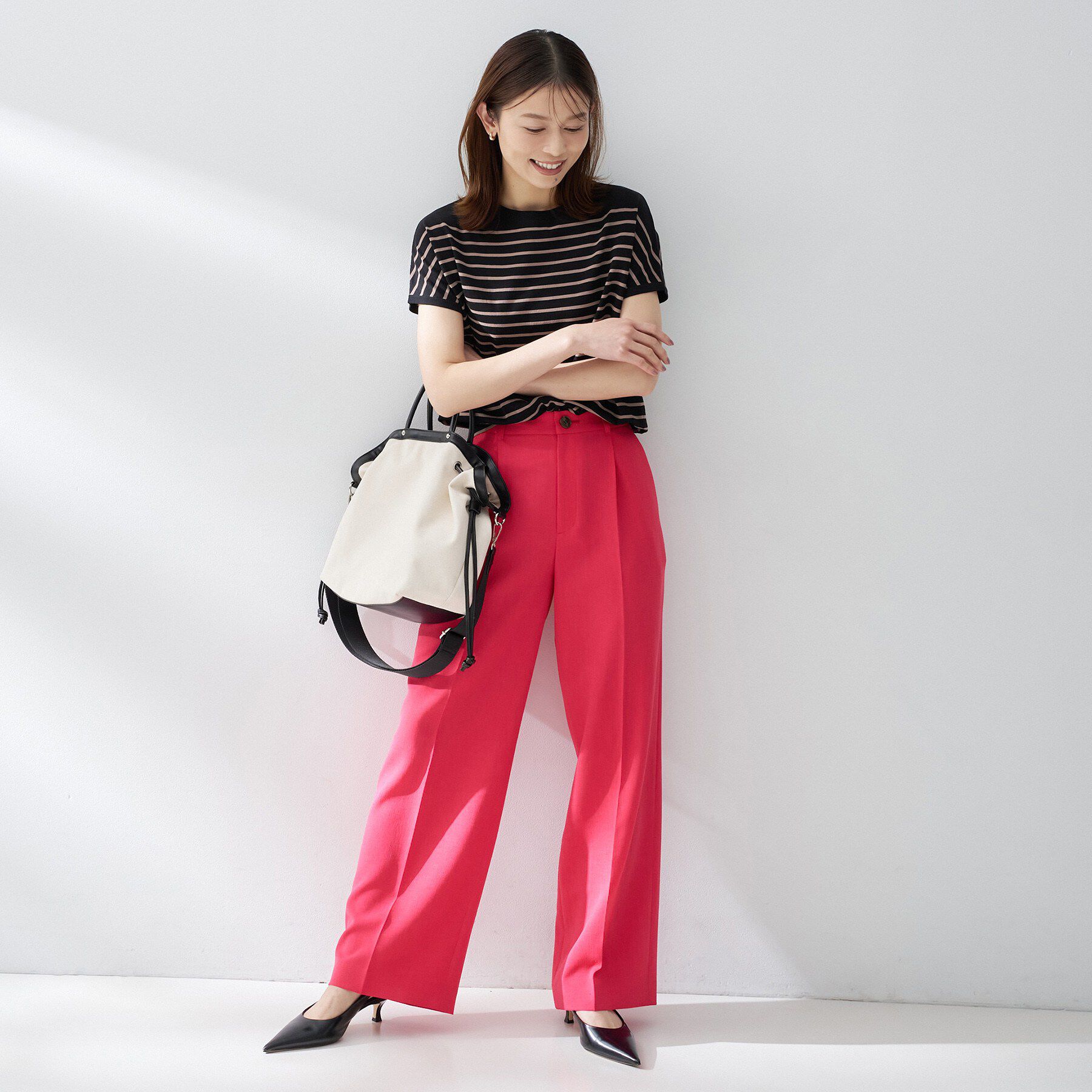 UNTITLED「【セットアップ可/UVカット/接触令感/遮熱/通気性】スラブワイドパンツ」|その他|