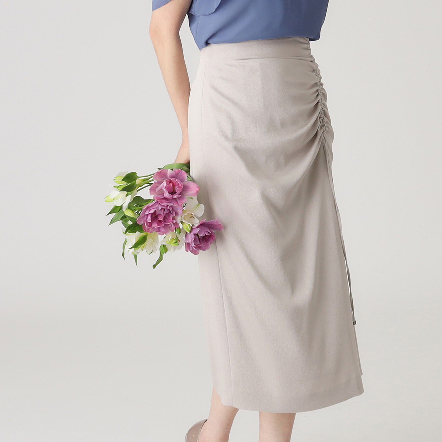 COUP DE CHANCE「【洗える／日本製】ドロストデザイン ナロータイトスカート」|スカート|