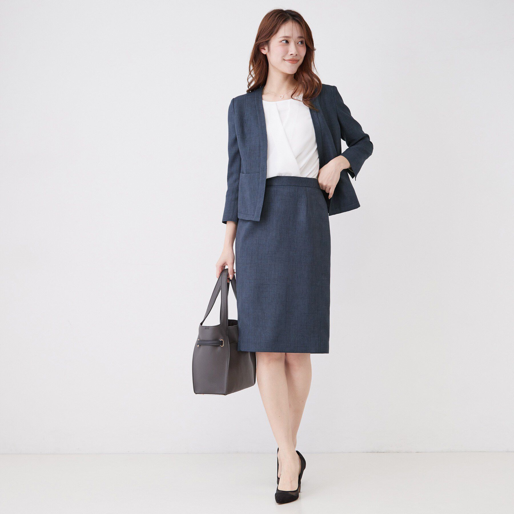 COUP DE CHANCE「【手洗い可／日本製／UVケア】リネンライク カラーレスジャケット」|ノーカラージャケット|