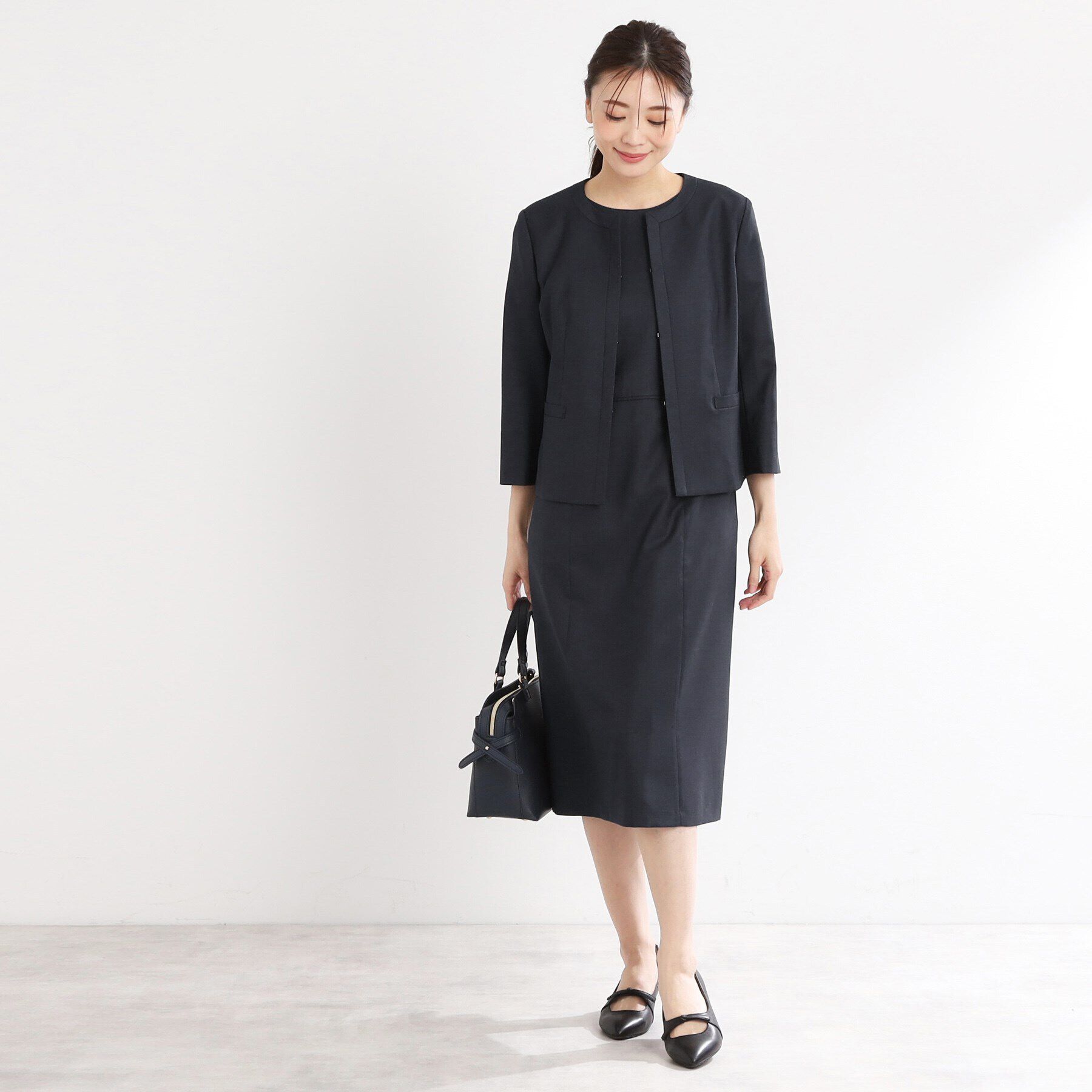 Reflect「【夏SALE／UVカット／接触冷感／洗える／セットアップ可】ドライタッチジャケット」|ノーカラージャケット|