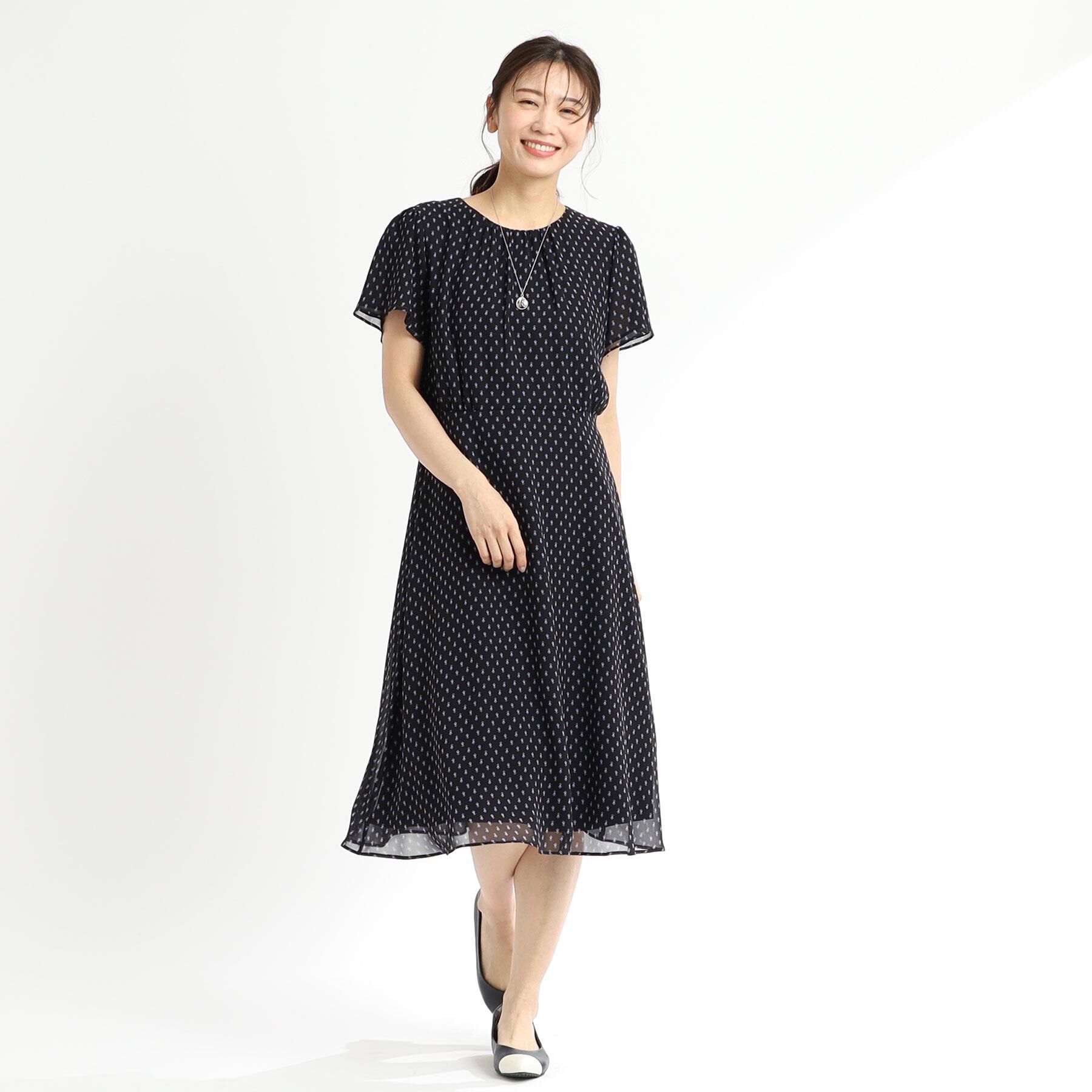 Reflect「【夏SALE／WEB先行カラーあり／マシンウォッシュ可】コツキ幾何柄ワンピース」|ワンピース|