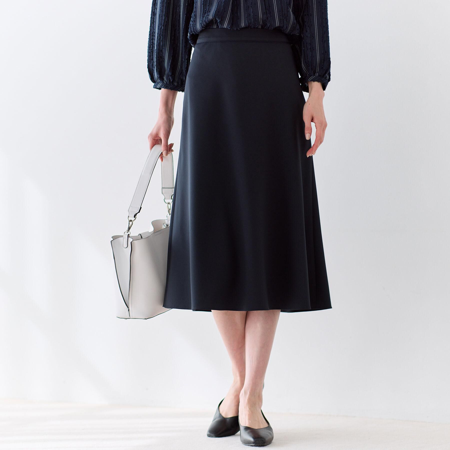 Reflect「【セットアップ可】セミフレアスカート」|スカート|ネイビー(094)