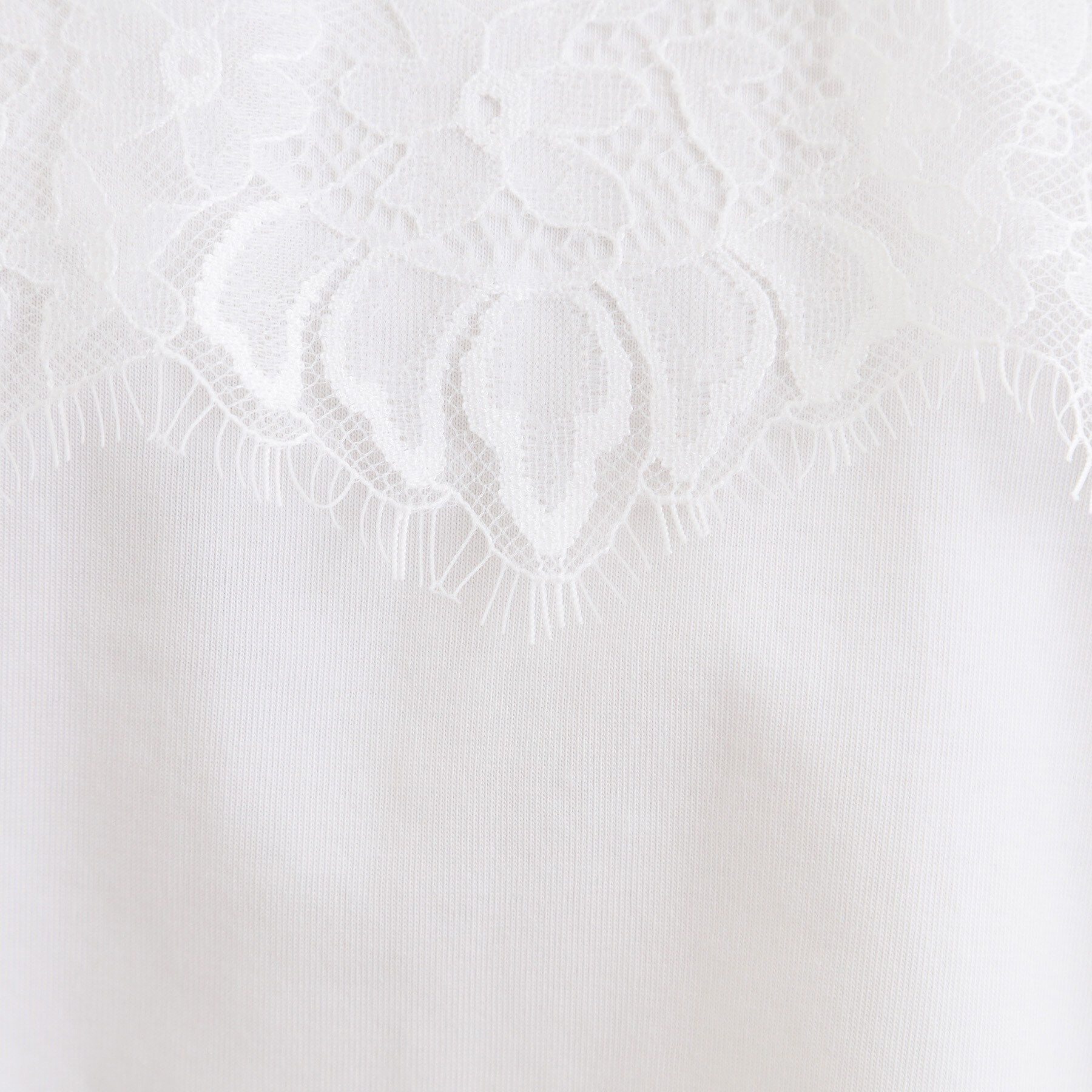 Reflect「【UVカット／接触冷感】スカラップレースジャージカットソー」|Tシャツ・カットソー|