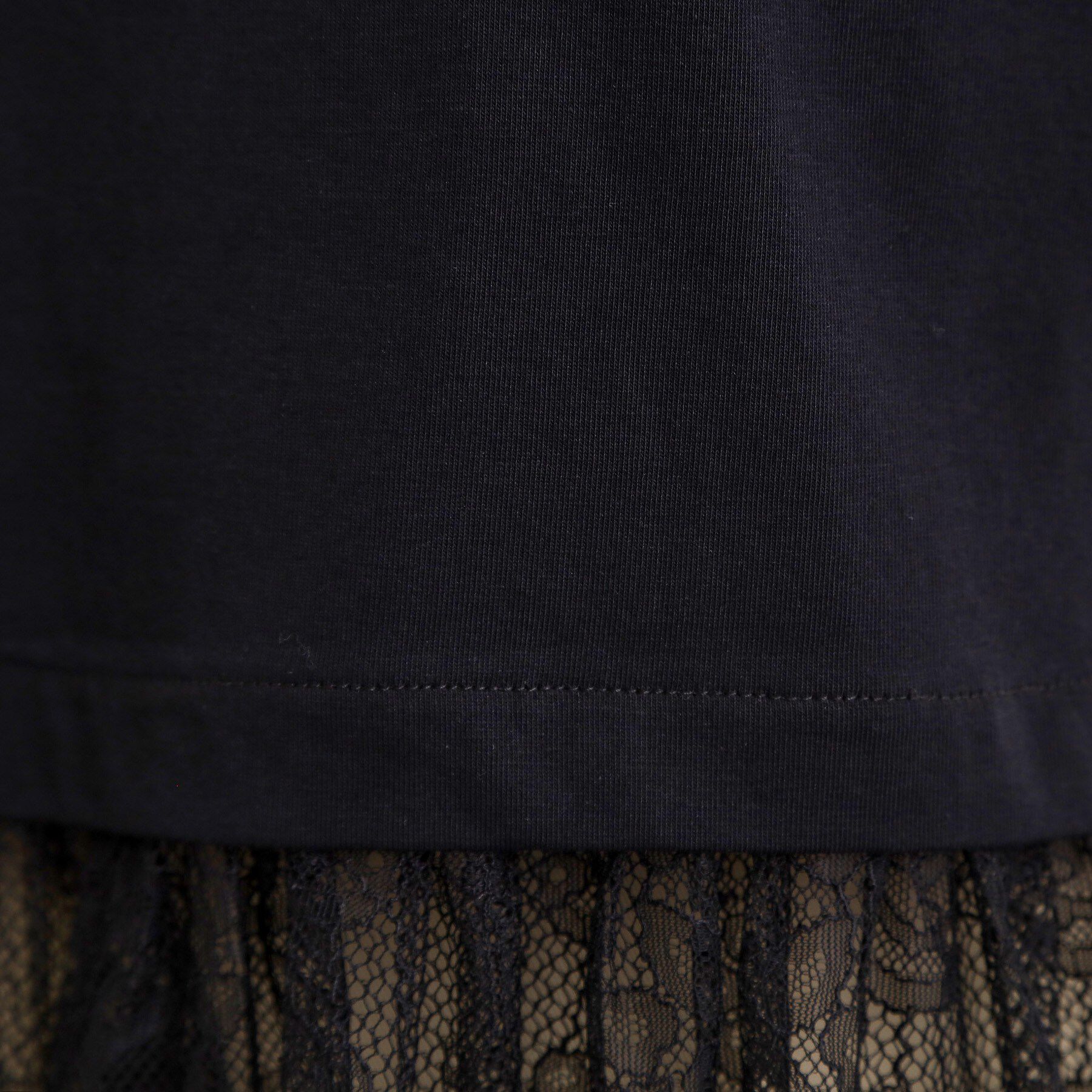 Reflect「【UVカット／接触冷感／レイヤードにおすすめ◎】レース切り替えプルオーバージャージ」|Tシャツ・カットソー|