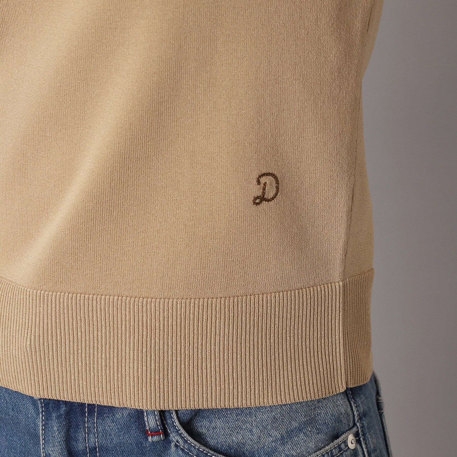 DRESSTERIOR「【洗える／2WAY】エンブロイダリーカラーニット」|ニット・セーター|