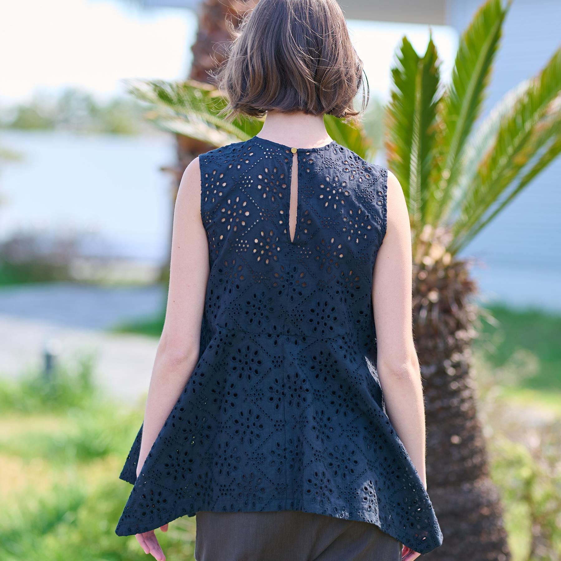 DRESSTERIOR「【コットン100％/洗える】カットワークレースブラウス」|シャツ・ブラウス|