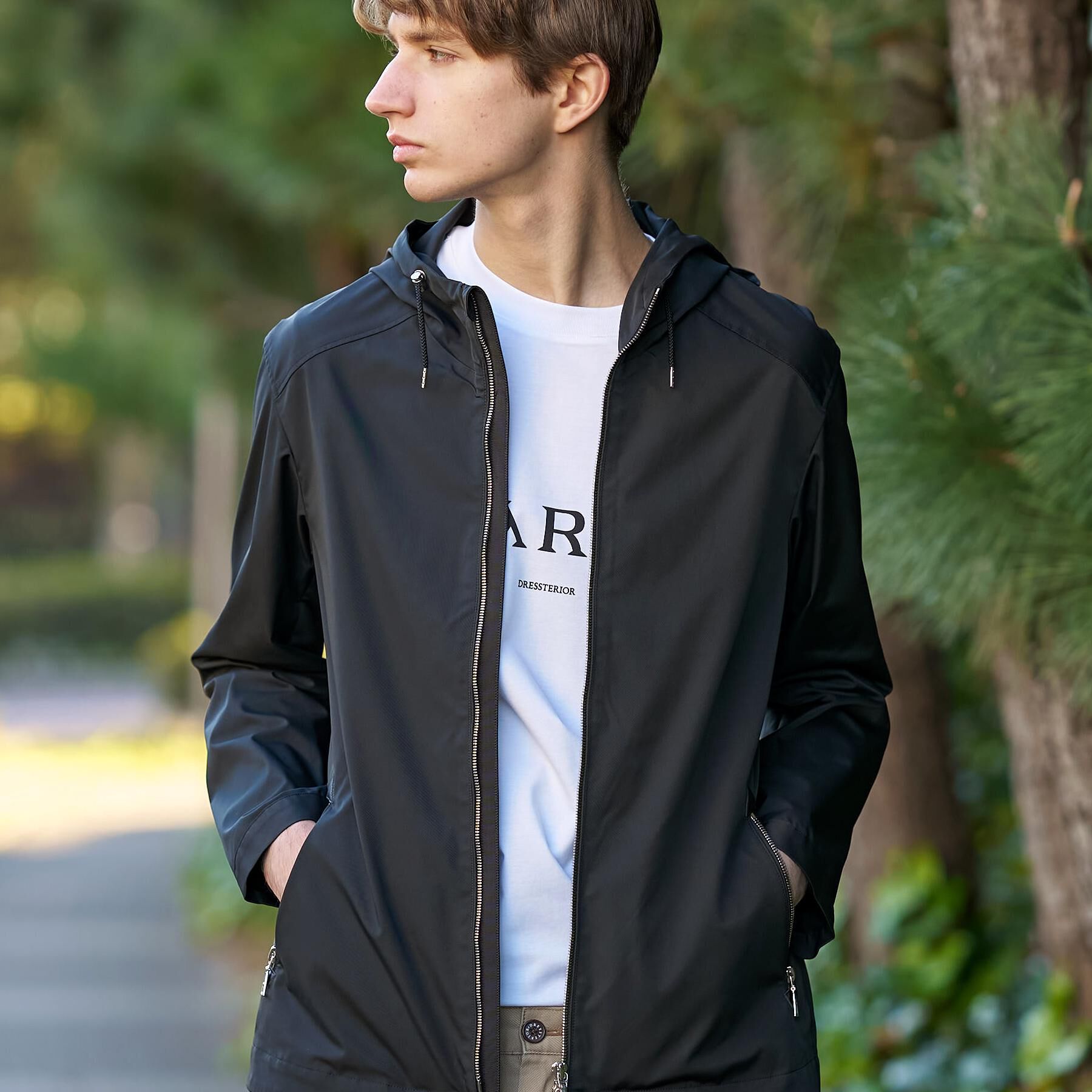 DRESSTERIOR「【撥水/透湿素材/ウォッシャブル】LIMONTA ハイスペックパーカー」|ブルゾン・スタジャン|