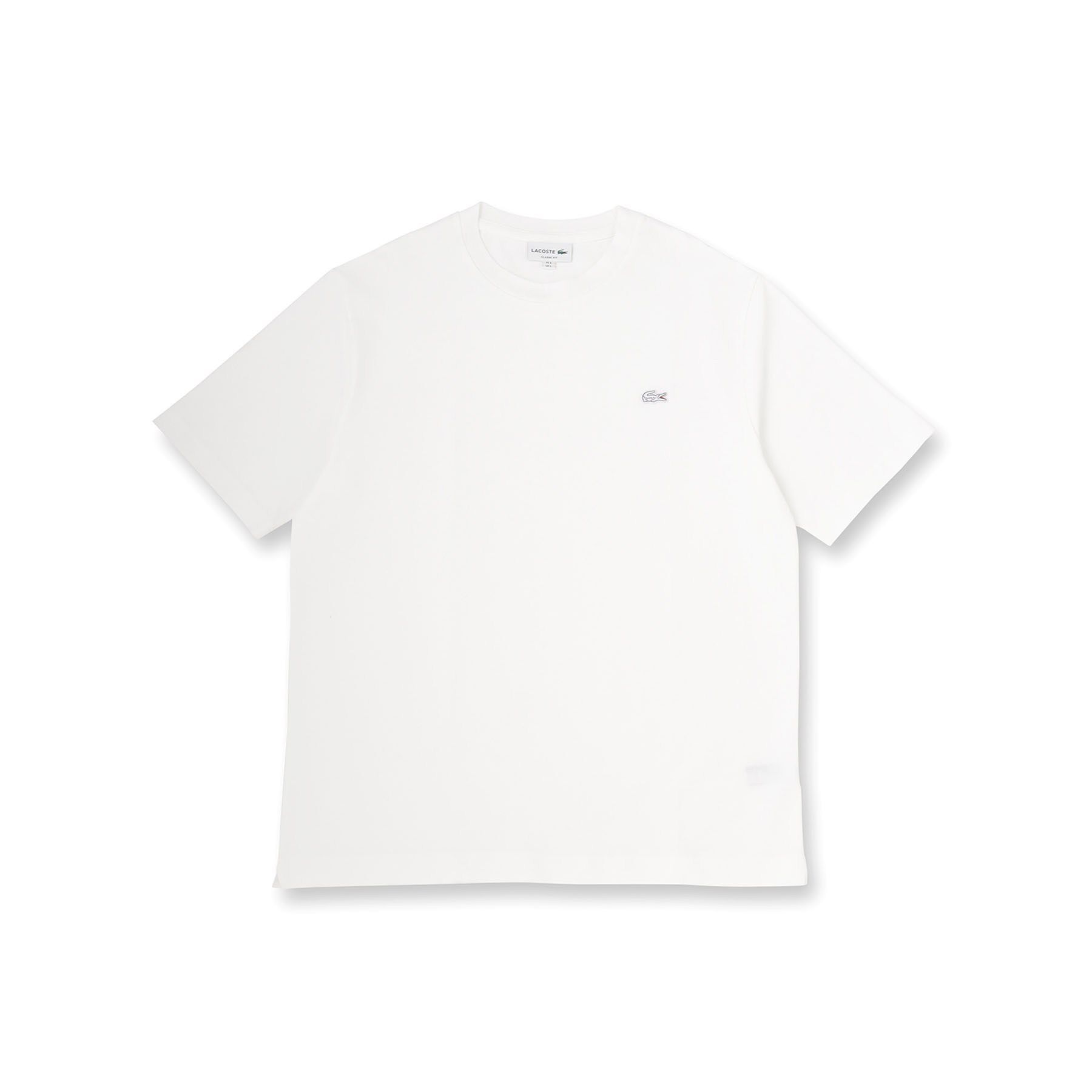 DRESSTERIOR「LACOSTE（ラコステ）アウトラインクロッククルーネックTシャツ」|Tシャツ・カットソー|ホワイト(001)