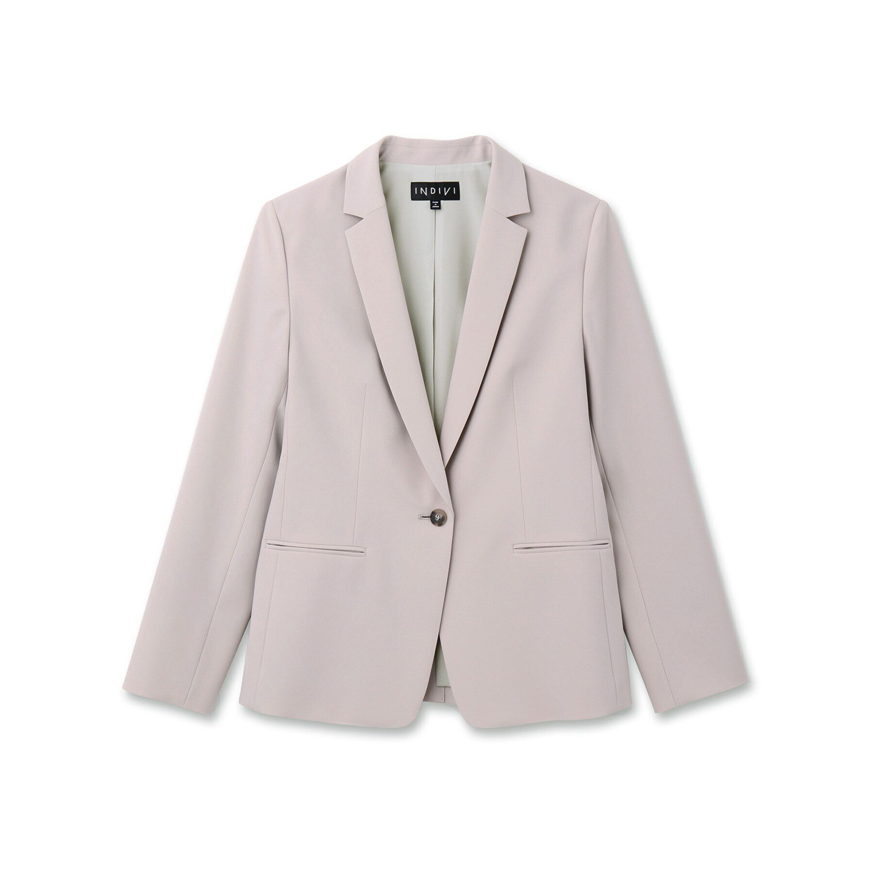 INDIVI「【洗える/通勤/UVケア/日本製】ストレッチテーラードジャケット」|スーツ|