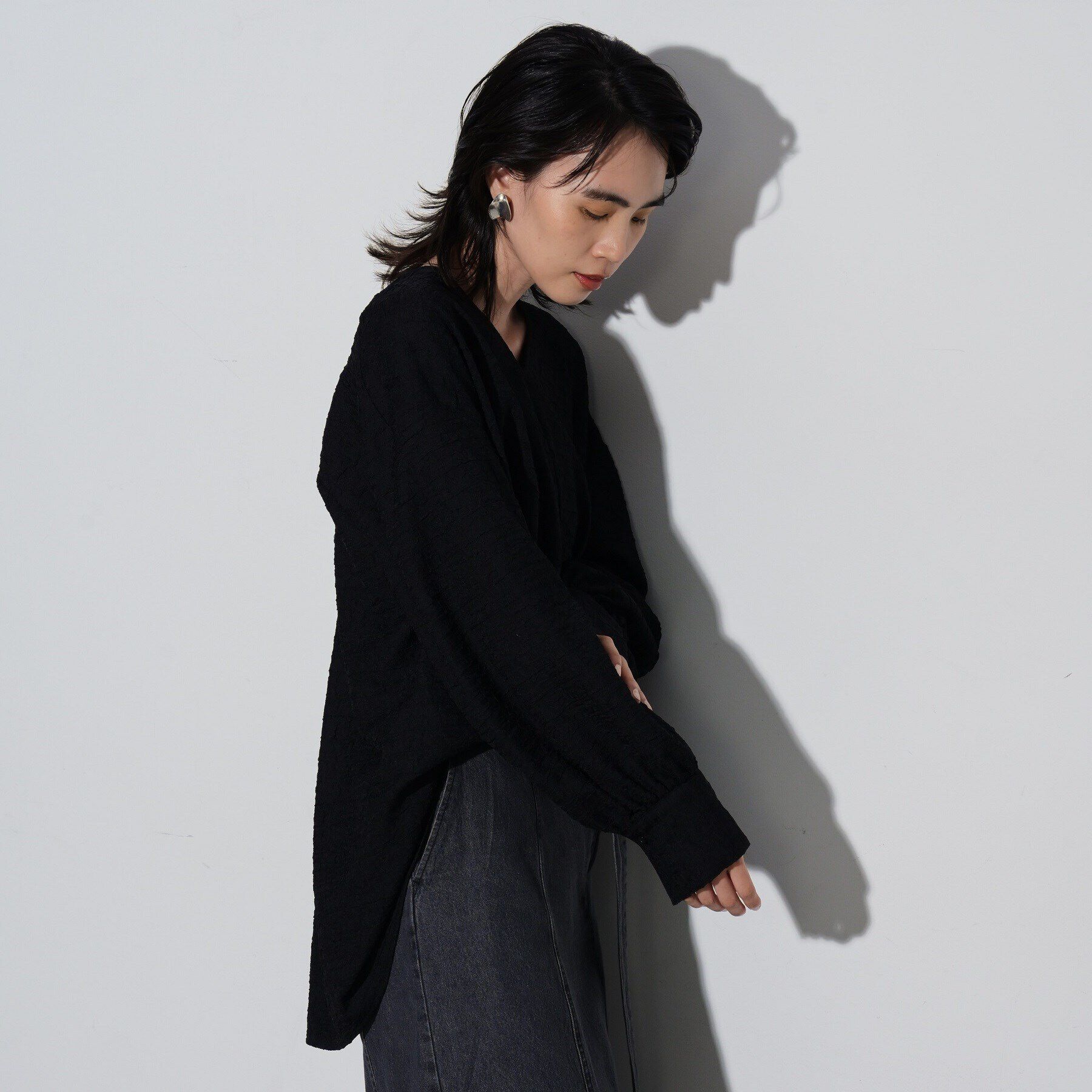 GALLEST「ジャカードフォルムブラウス」|シャツ・ブラウス|