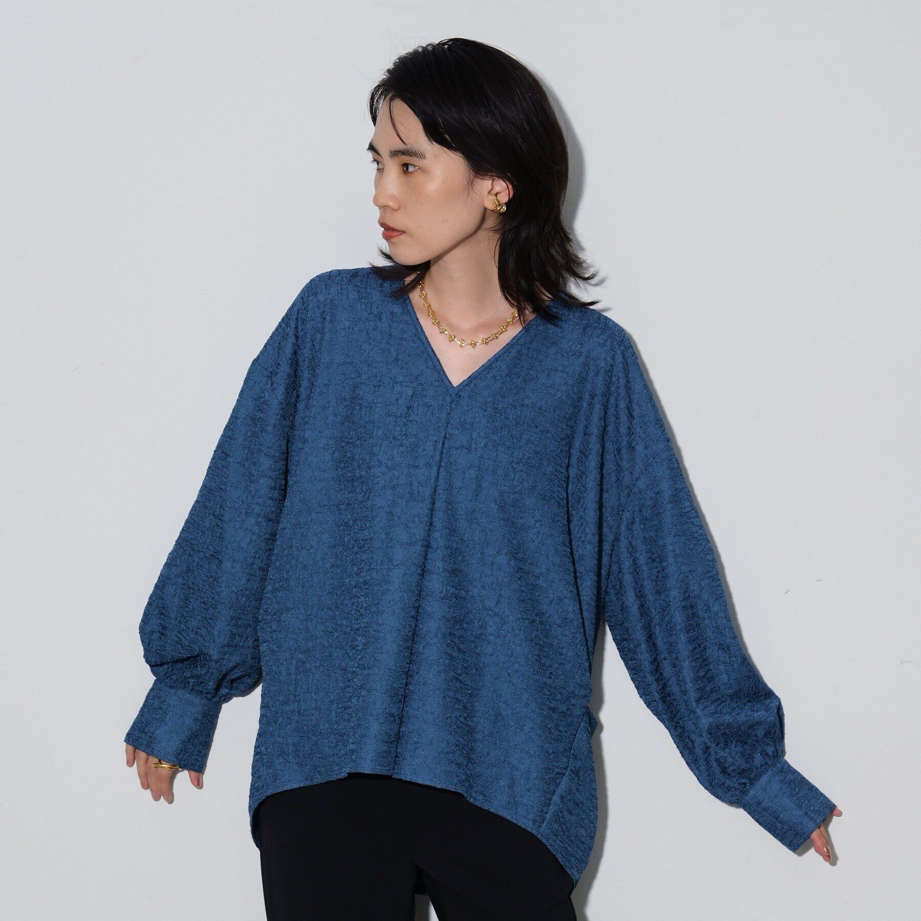 GALLEST「ジャカードフォルムブラウス」|シャツ・ブラウス|