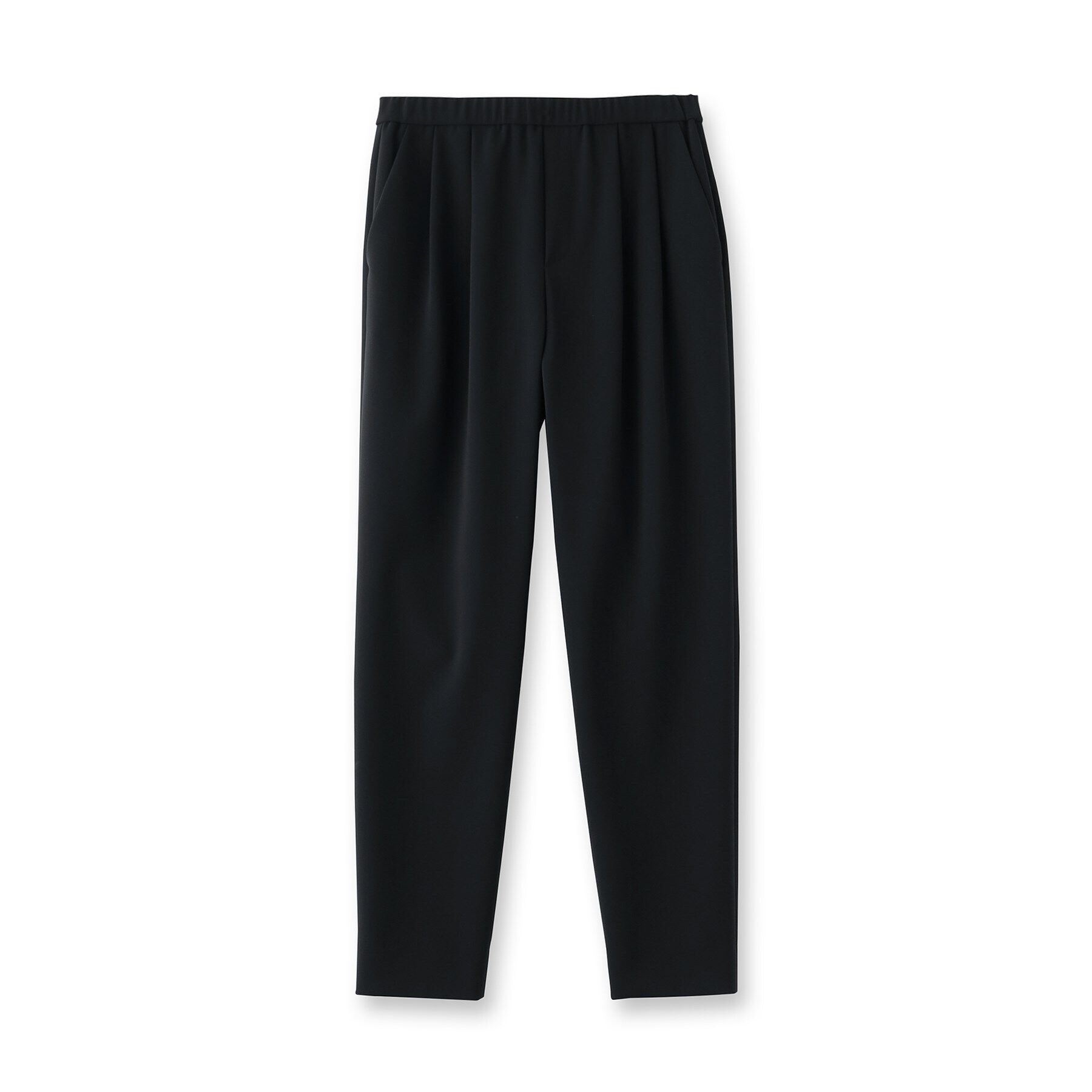 INDIVI「【褒められパンツ】ストレッチ タックテーパードパンツ」|その他|