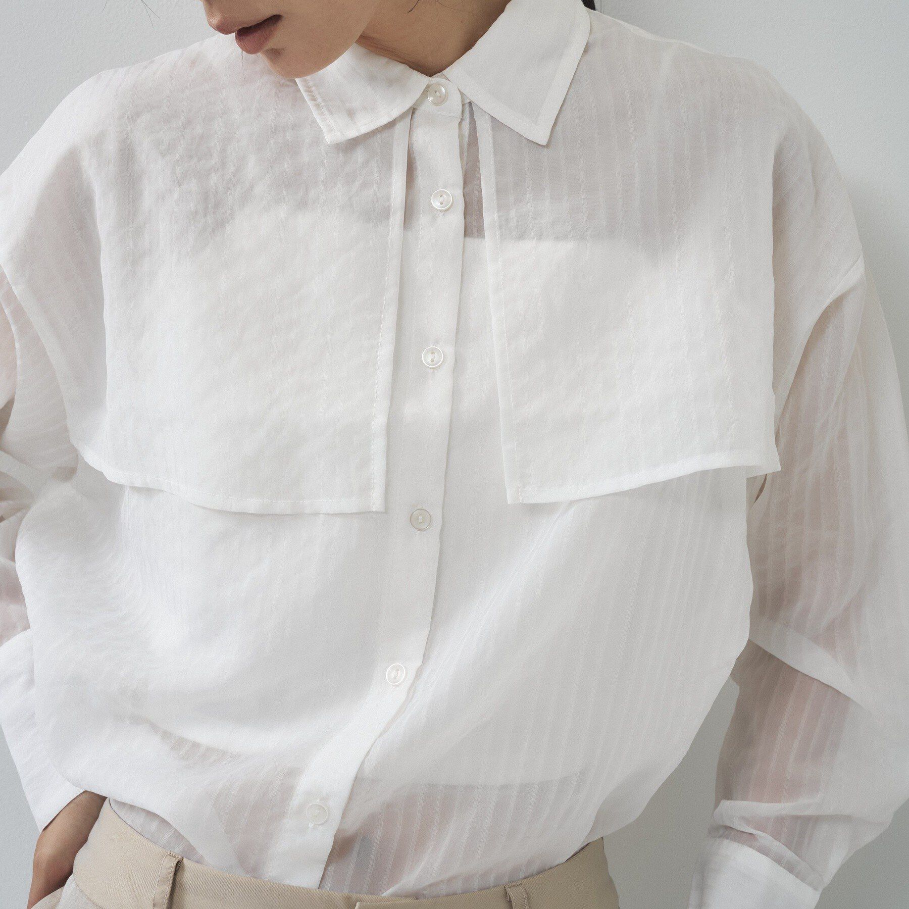 GALLEST「【接触冷感】ファインシアーブラウス」|シャツ・ブラウス|