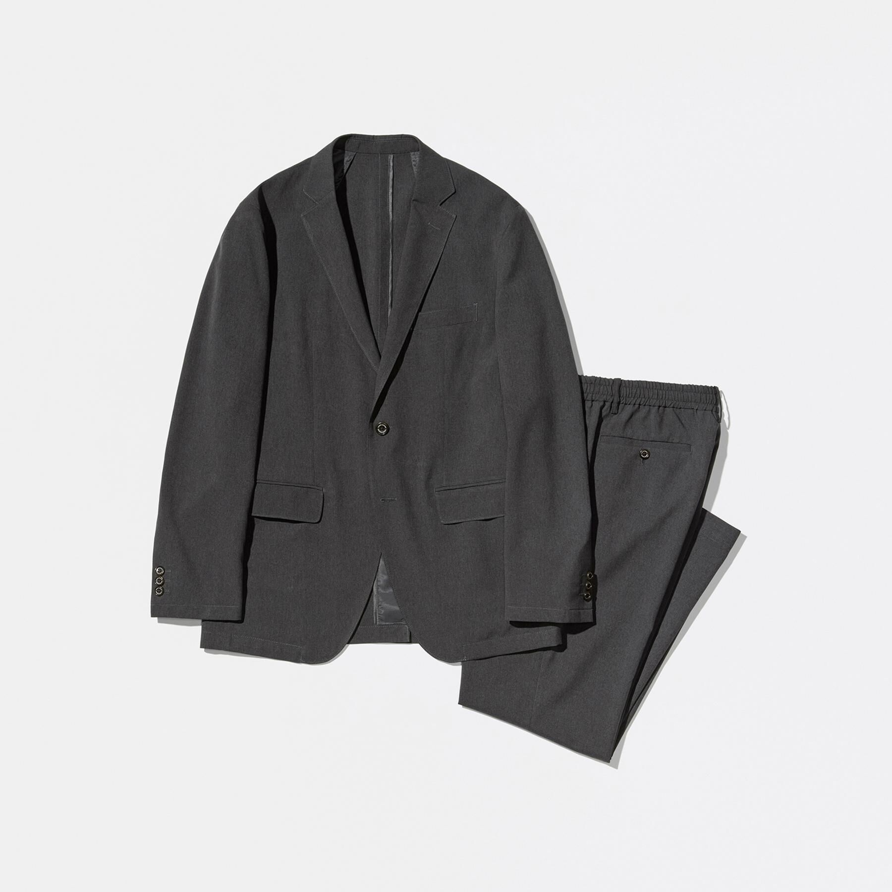 TAKEO KIKUCHI「【LIMITED】コンフォータブル セットアップ /ジャケット＆パンツ」|テーラードジャケット|チャコールグレー(0
