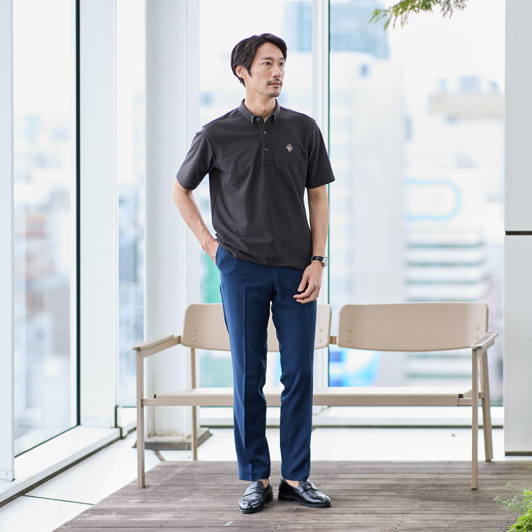 TAKEO KIKUCHI「【COOL CITY WEAR】エアートール ポロシャツ /接触冷感・通気性」|ポロシャツ|