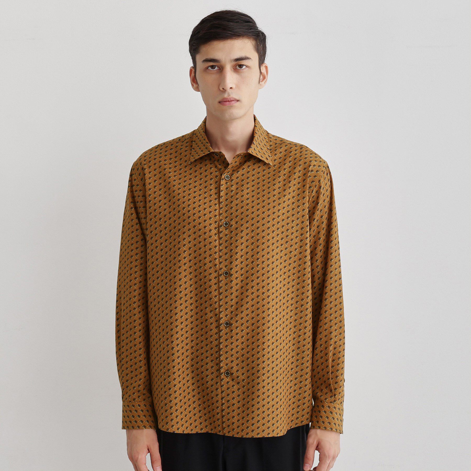 TAKEO KIKUCHI「ボーラーハット柄 長袖シャツ」|シャツ・ブラウス|