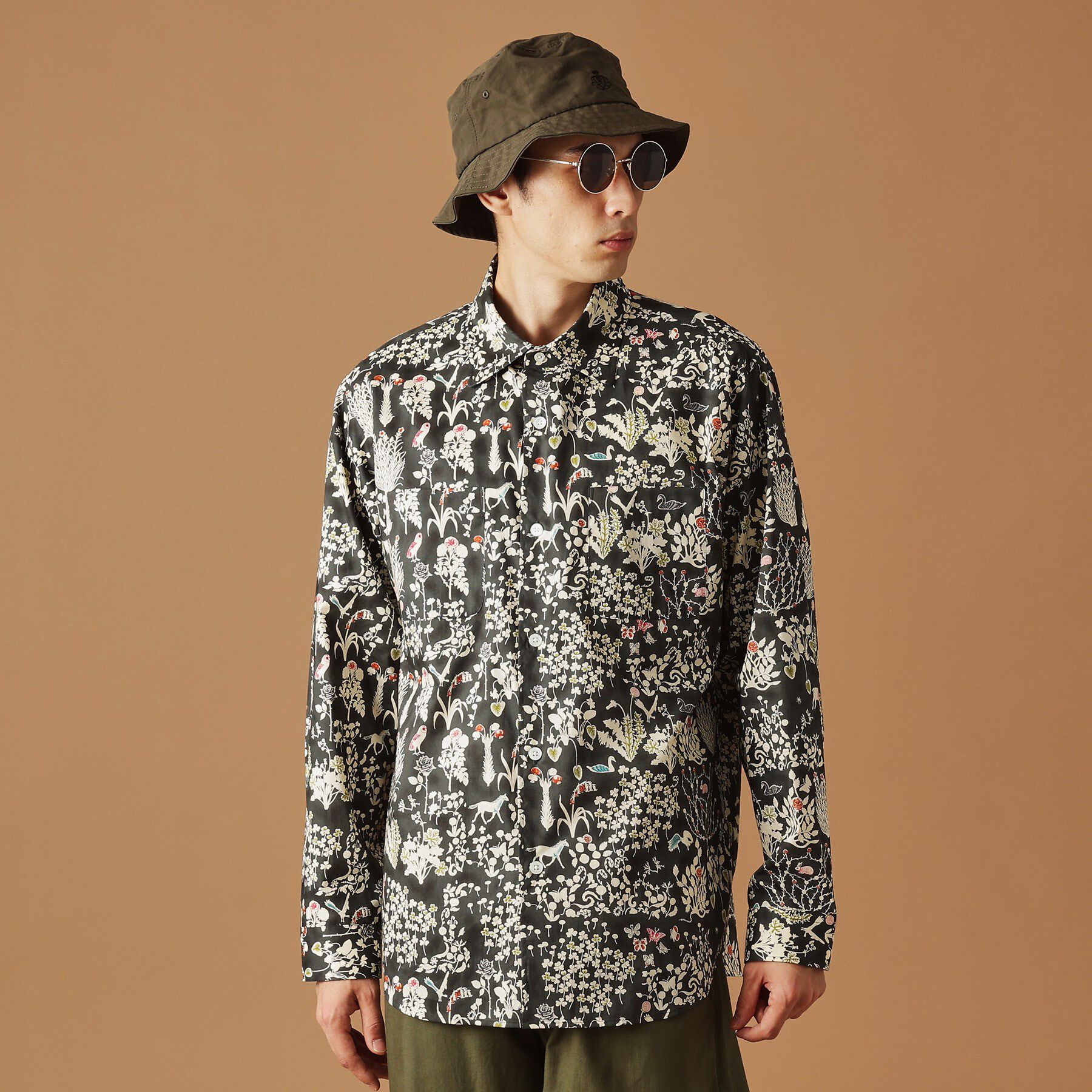 40CARATS&525「【Sサイズ～】フラワープリントシャツ」|シャツ・ブラウス|