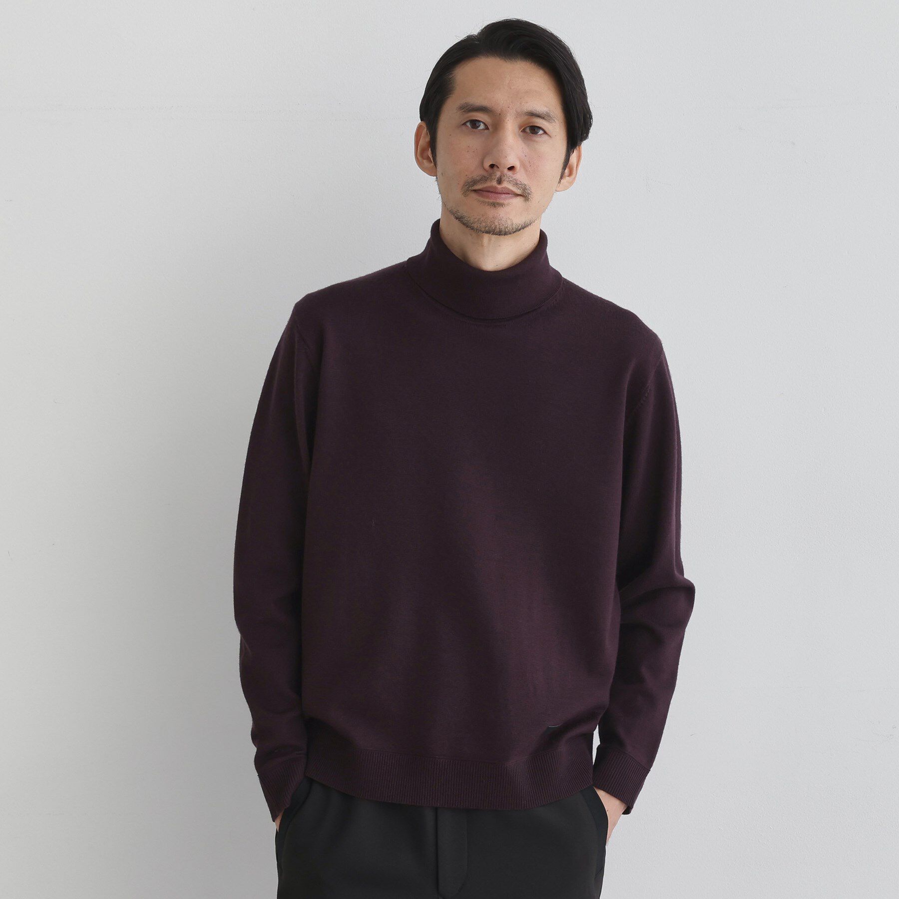 TAKEO KIKUCHI「アンチピリング タートルネック ニット」|ニット・セーター|