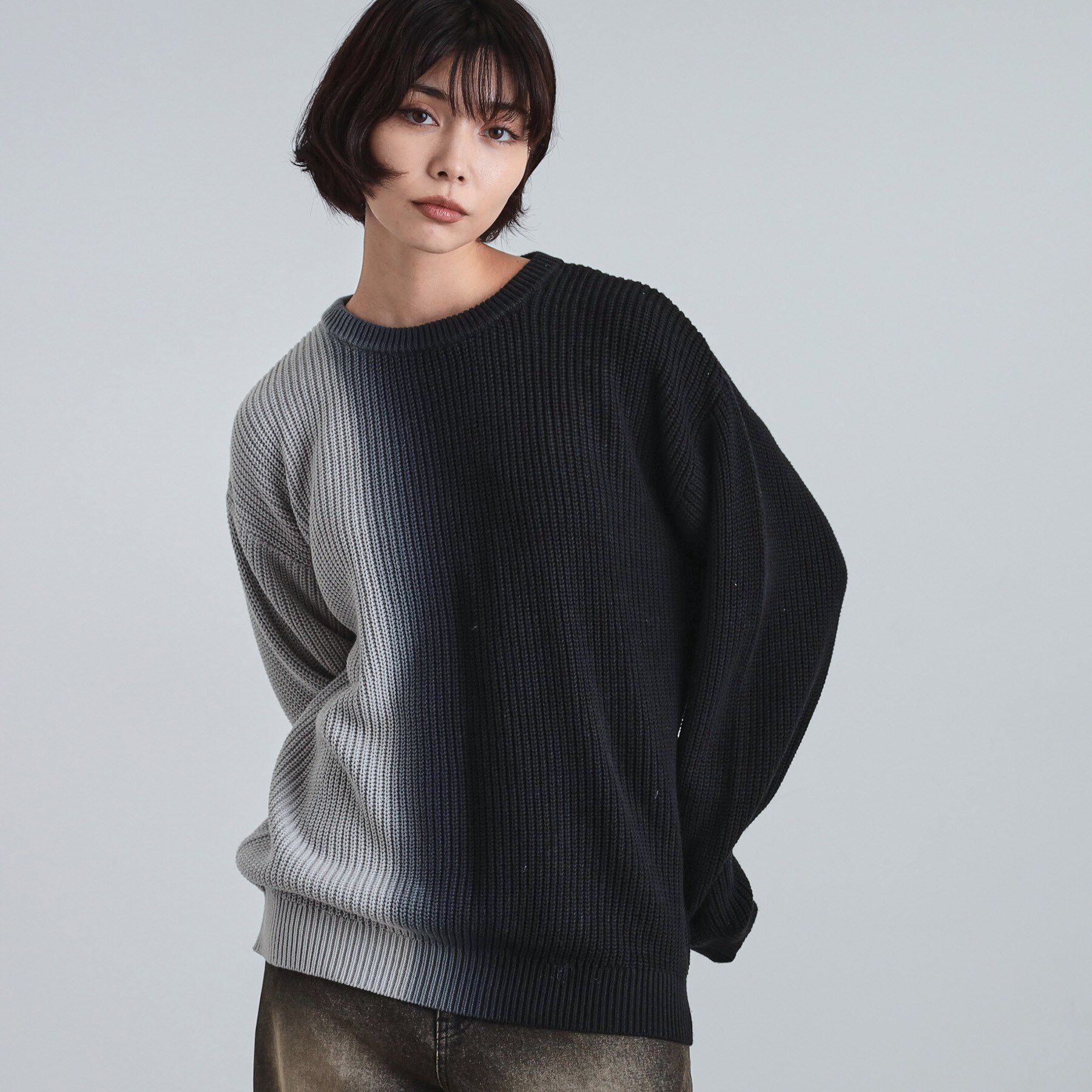tk.TAKEO KIKUCHI「グラデダイニットプルオーバー」|ニット・セーター|