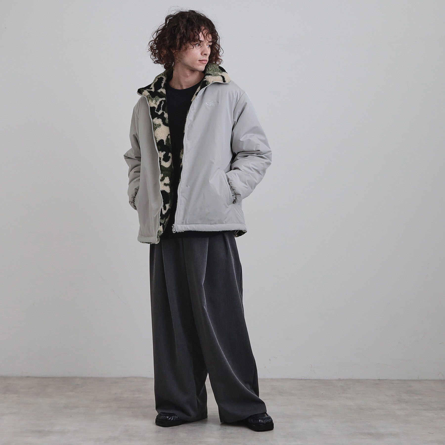 tk.TAKEO KIKUCHI「【WEB限定】リバーシブルボアブルゾン」|ブルゾン・スタジャン|