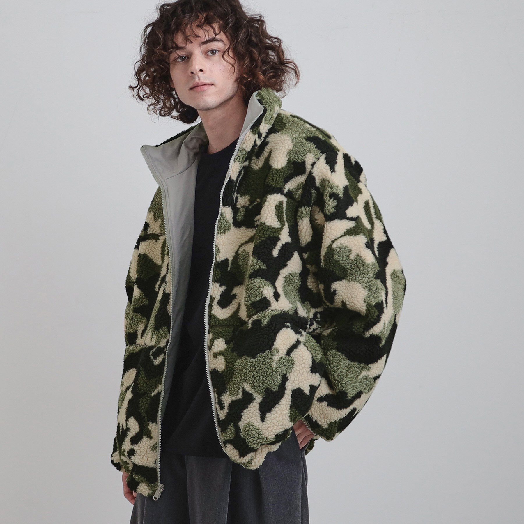 tk.TAKEO KIKUCHI「【WEB限定】リバーシブルボアブルゾン」|ブルゾン・スタジャン|