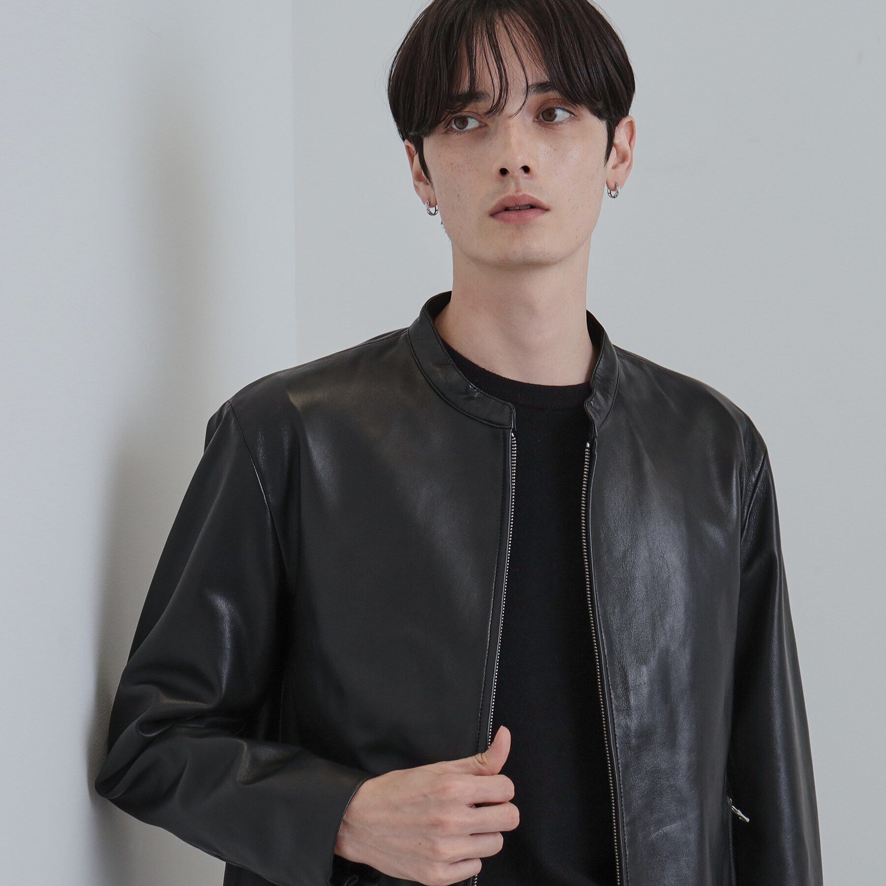 tk.TAKEO KIKUCHI「【本革】ラムレザーシングルライダース」|ライダースジャケット|