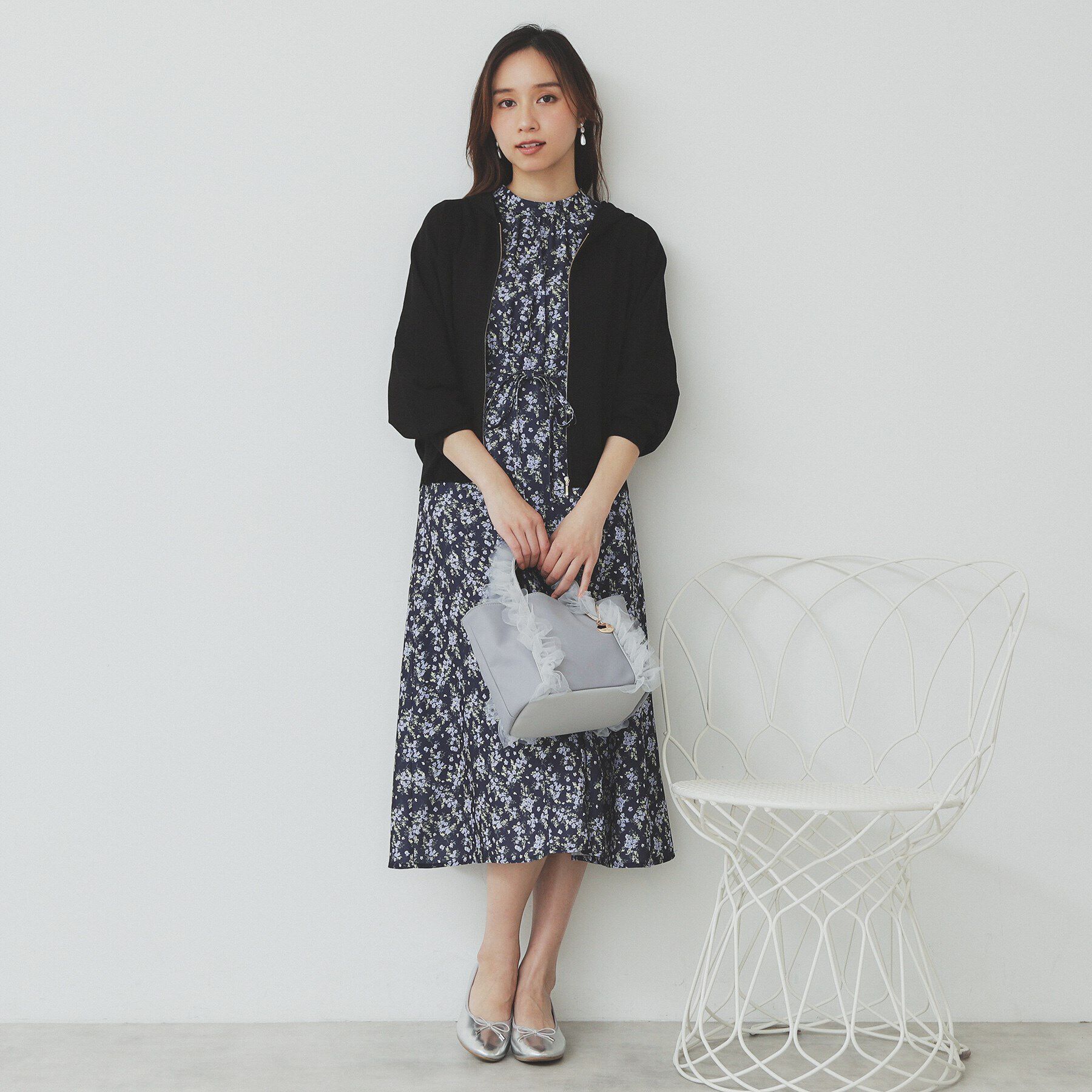 index「ドルマンジップラメパーカ【洗濯機洗い可】」|パーカー|