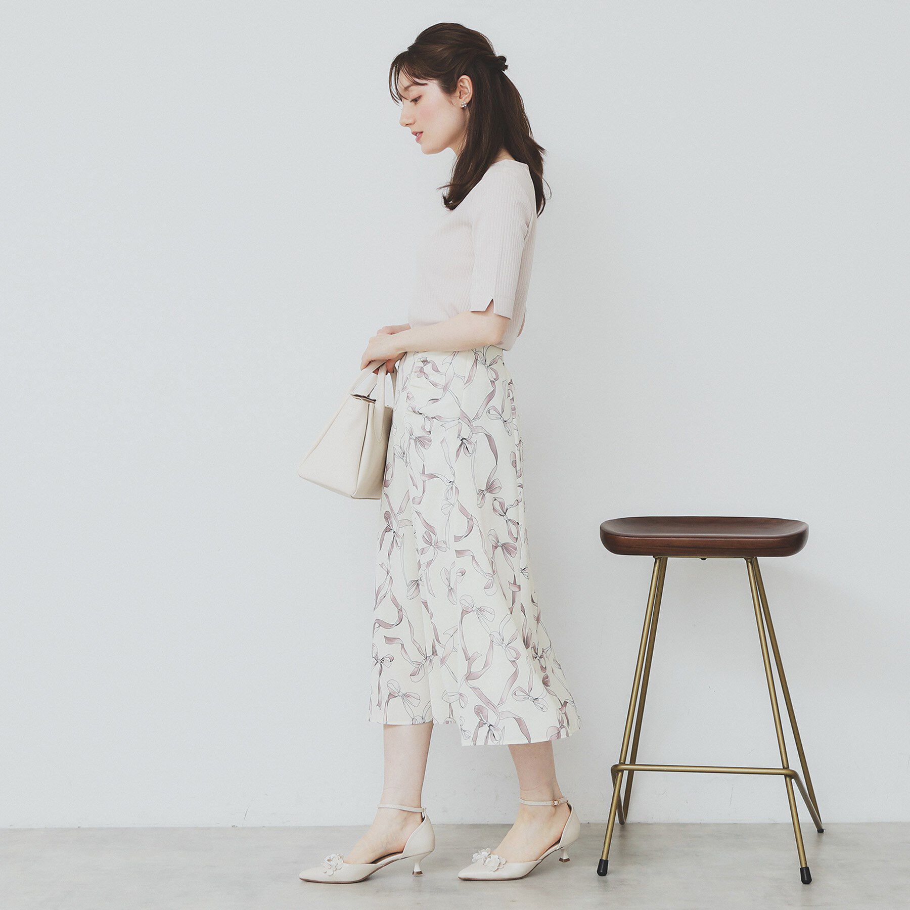 index「《7色展開/XS-LLサイズ》ボートネックリブトップス【UV/洗濯機洗い可】」|Tシャツ・カットソー|